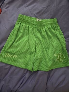 Inaka Power Neon Green Mesh Athletic Shorts